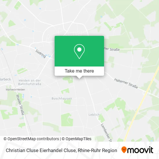 Карта Christian Cluse Eierhandel Cluse