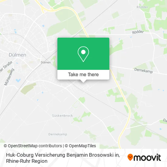 Карта Huk-Coburg Versicherung Benjamin Brosowski in