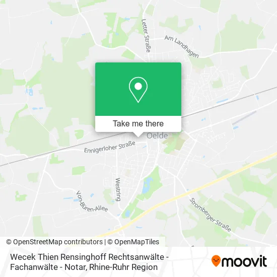Карта Wecek Thien Rensinghoff Rechtsanwälte - Fachanwälte - Notar