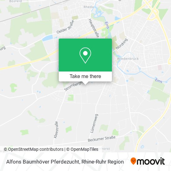 Alfons Baumhöver Pferdezucht map