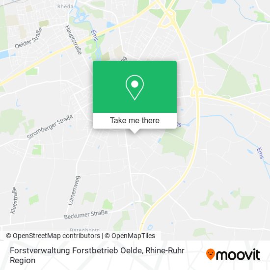 Forstverwaltung Forstbetrieb Oelde map