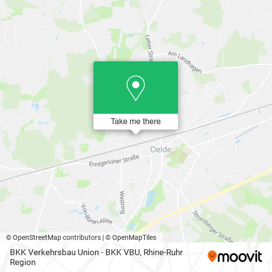 Карта BKK Verkehrsbau Union - BKK VBU