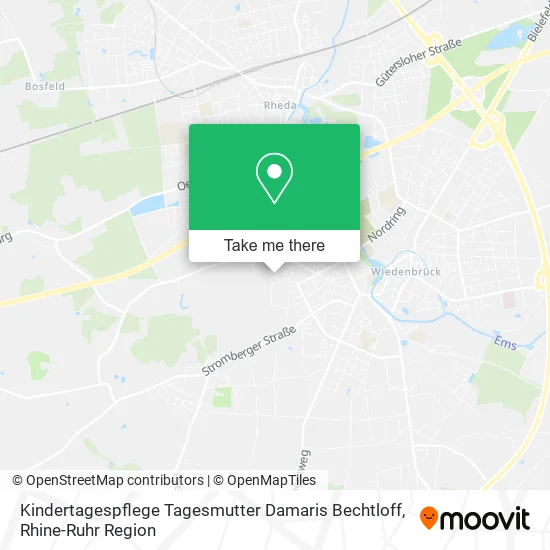 Карта Kindertagespflege Tagesmutter Damaris Bechtloff