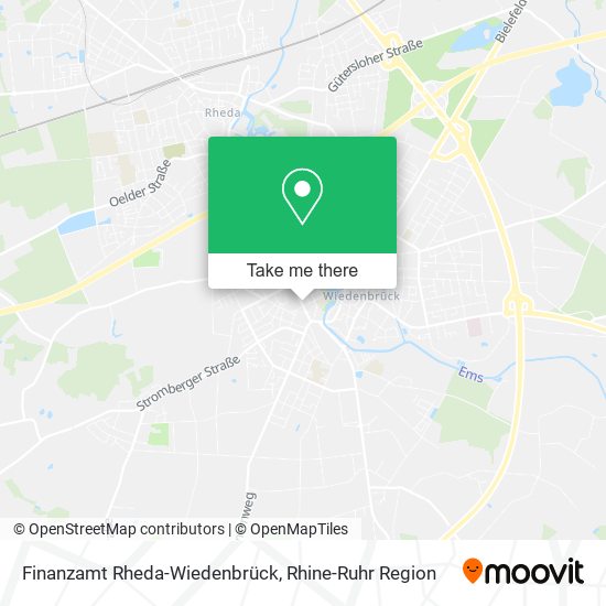 Finanzamt Rheda-Wiedenbrück map
