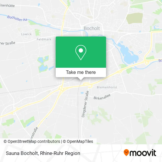 Карта Sauna Bocholt