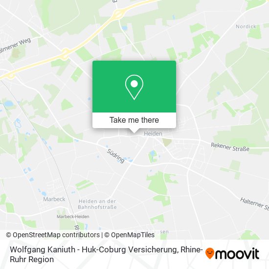 Wolfgang Kaniuth - Huk-Coburg Versicherung map