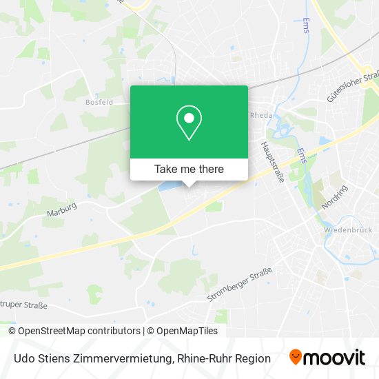Udo Stiens Zimmervermietung map