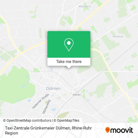 Карта Taxi-Zentrale Grünkemeier Dülmen