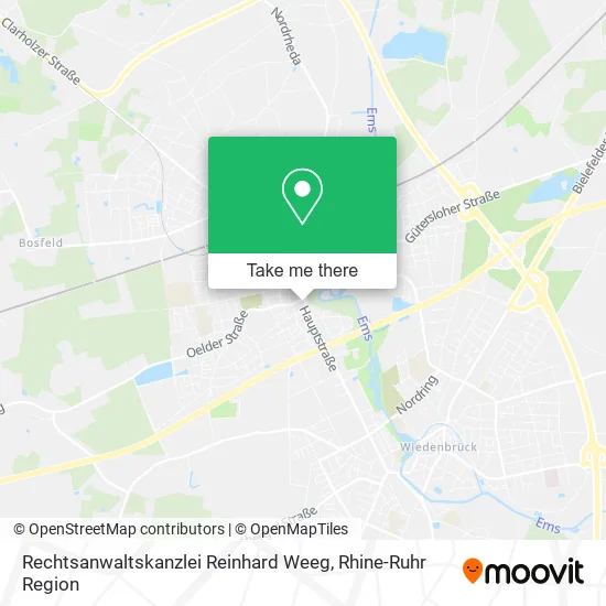 Карта Rechtsanwaltskanzlei Reinhard Weeg