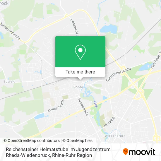 Карта Reichensteiner Heimatstube im Jugendzentrum Rheda-Wiedenbrück