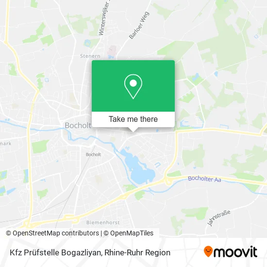 Карта Kfz Prüfstelle Bogazliyan