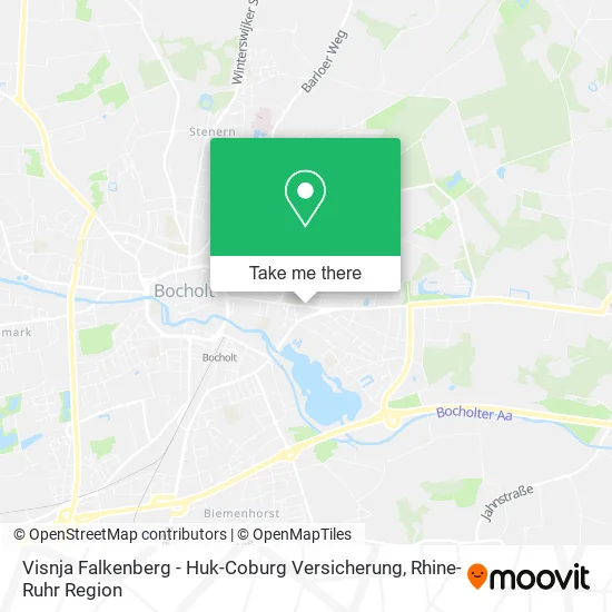 Карта Visnja Falkenberg - Huk-Coburg Versicherung