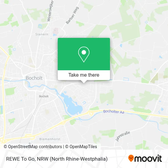 REWE To Go map