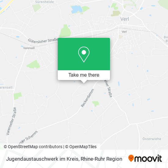 Jugendaustauschwerk im Kreis map