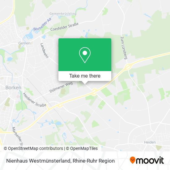 Nienhaus Westmünsterland map