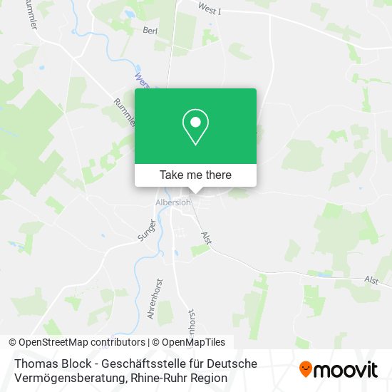 Thomas Block - Geschäftsstelle für Deutsche Vermögensberatung map