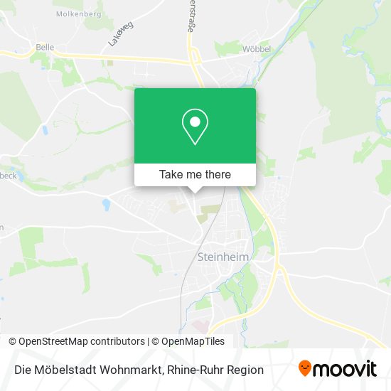 Die Möbelstadt Wohnmarkt map