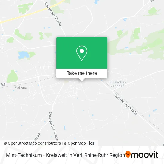 Карта Mint-Technikum - Kreisweit in Verl