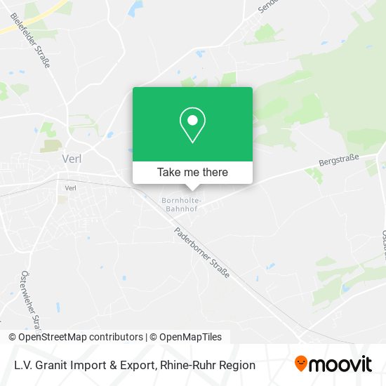 L.V. Granit Import & Export map