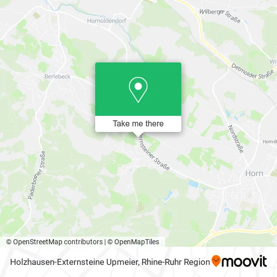 Карта Holzhausen-Externsteine Upmeier