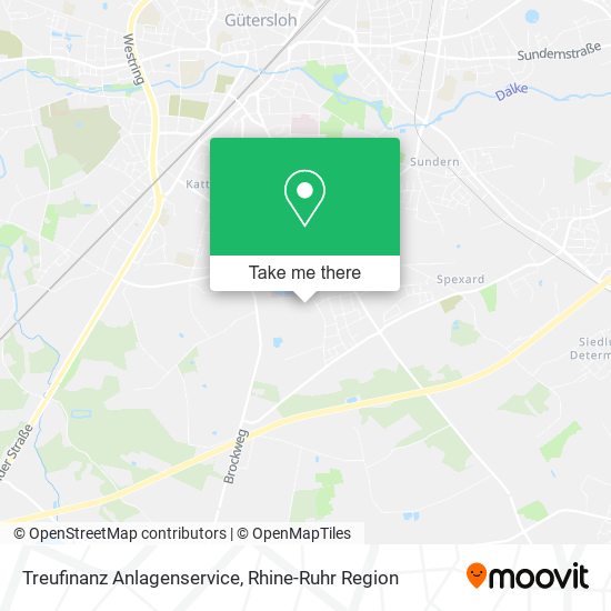 Treufinanz Anlagenservice map
