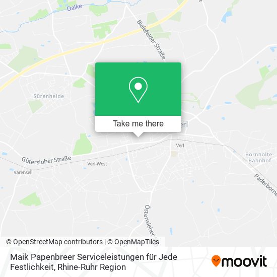 Maik Papenbreer Serviceleistungen für Jede Festlichkeit map