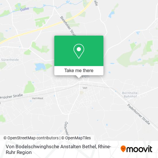 Von Bodelschwinghsche Anstalten Bethel map