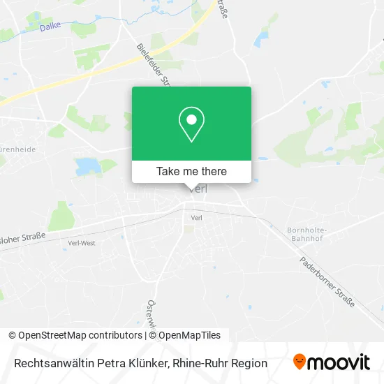 Карта Rechtsanwältin Petra Klünker