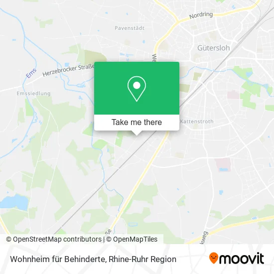 Карта Wohnheim für Behinderte