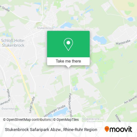 Карта Stukenbrock Safaripark Abzw.