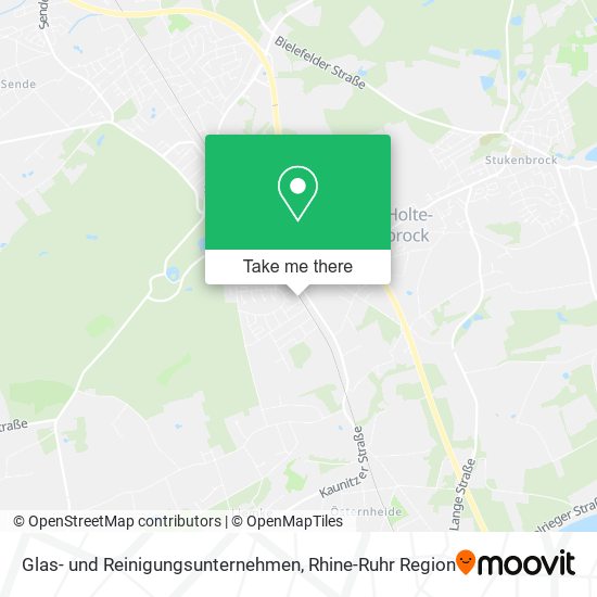 Glas- und Reinigungsunternehmen map