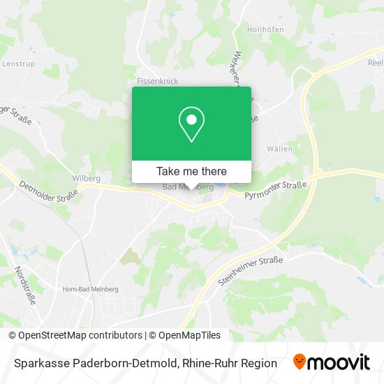 Sparkasse Paderborn-Detmold map