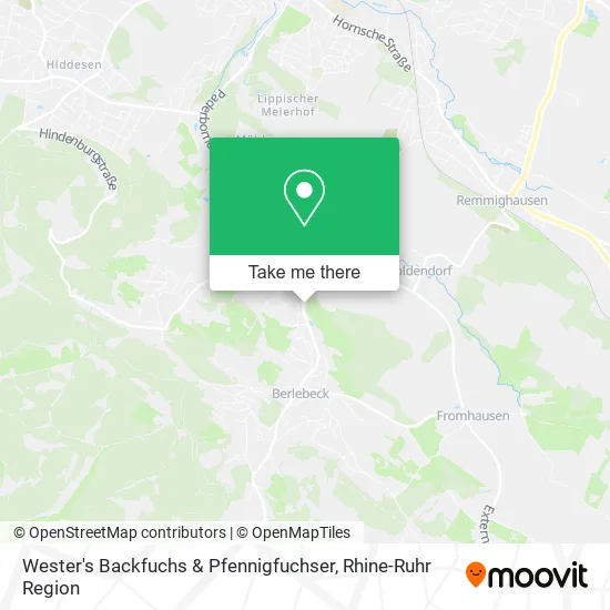 Карта Wester's Backfuchs & Pfennigfuchser