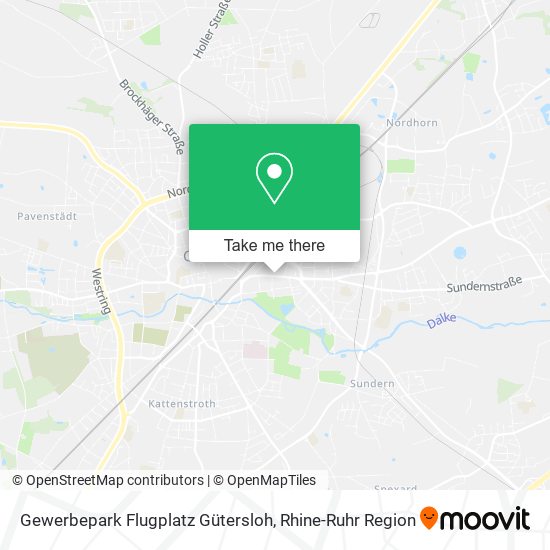 Gewerbepark Flugplatz Gütersloh map