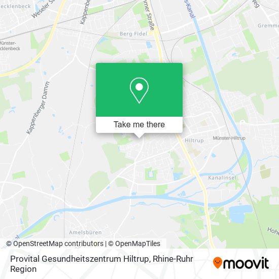 Provital Gesundheitszentrum Hiltrup map