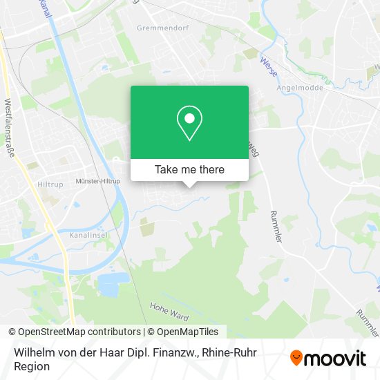 Wilhelm von der Haar Dipl. Finanzw. map