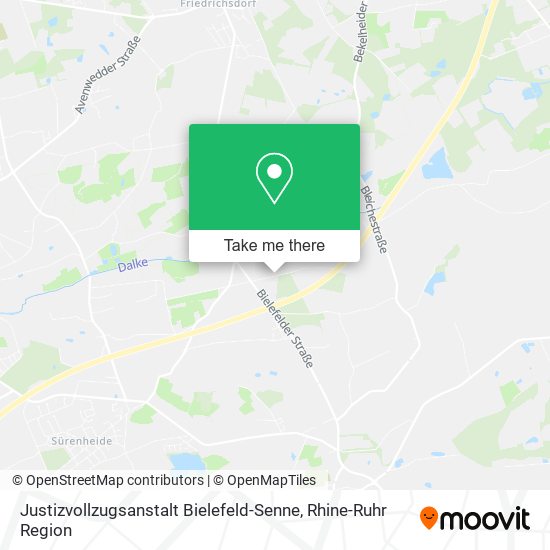 Justizvollzugsanstalt Bielefeld-Senne map