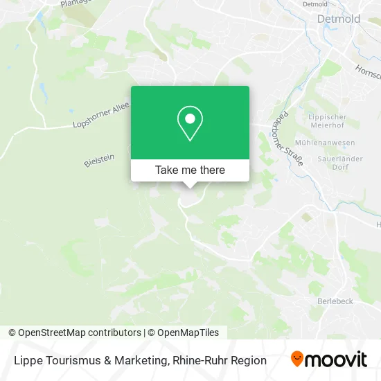 Lippe Tourismus & Marketing map