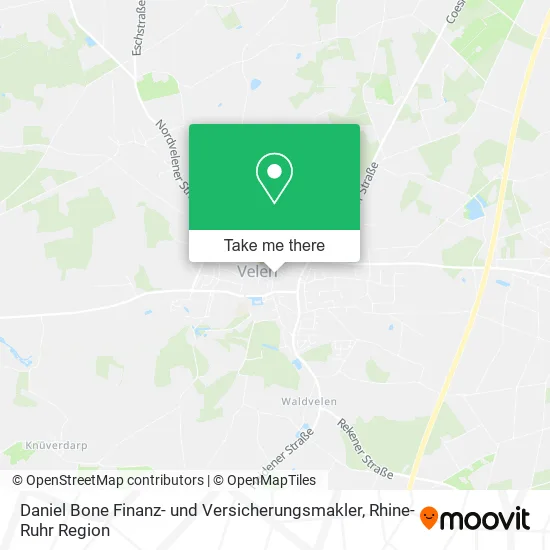 Карта Daniel Bone Finanz- und Versicherungsmakler