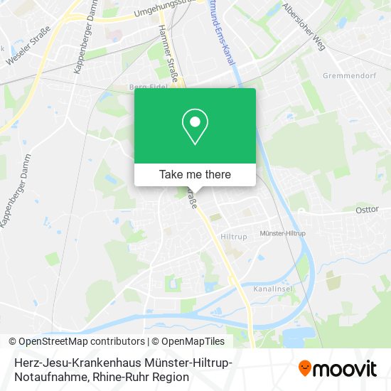 Herz-Jesu-Krankenhaus Münster-Hiltrup-Notaufnahme map