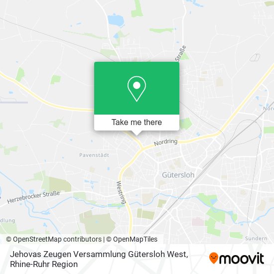 Jehovas Zeugen Versammlung Gütersloh West map