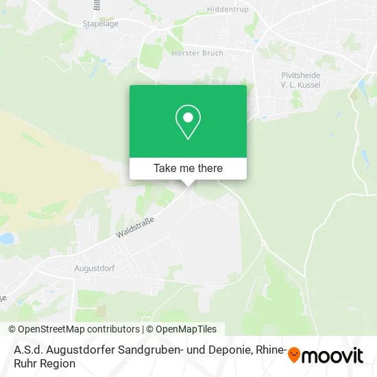 Карта A.S.d. Augustdorfer Sandgruben- und Deponie