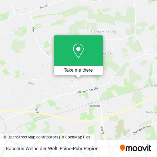 Bacchus Weine der Welt map