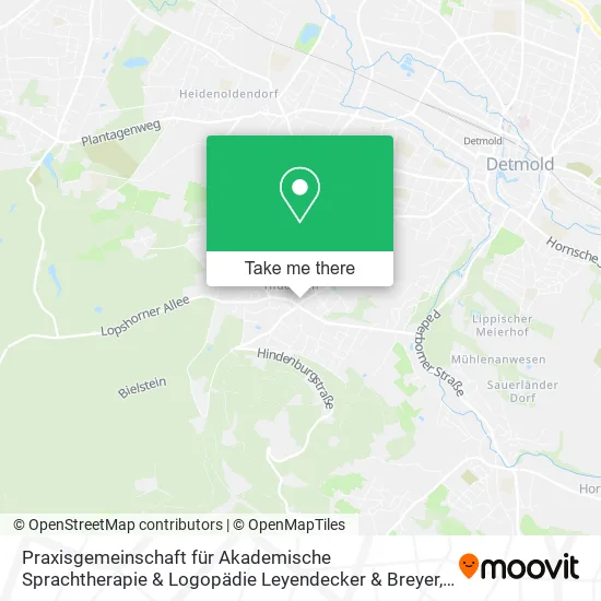 Карта Praxisgemeinschaft für Akademische Sprachtherapie & Logopädie Leyendecker & Breyer
