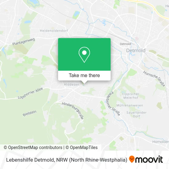 Lebenshilfe Detmold map