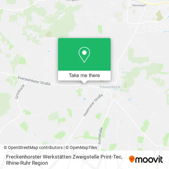 Freckenhorster Werkstätten Zweigstelle Print-Tec map