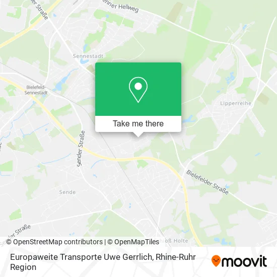 Карта Europaweite Transporte Uwe Gerrlich