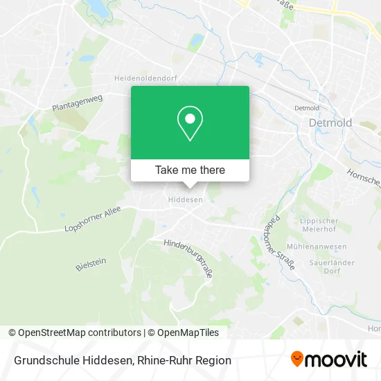 Карта Grundschule Hiddesen