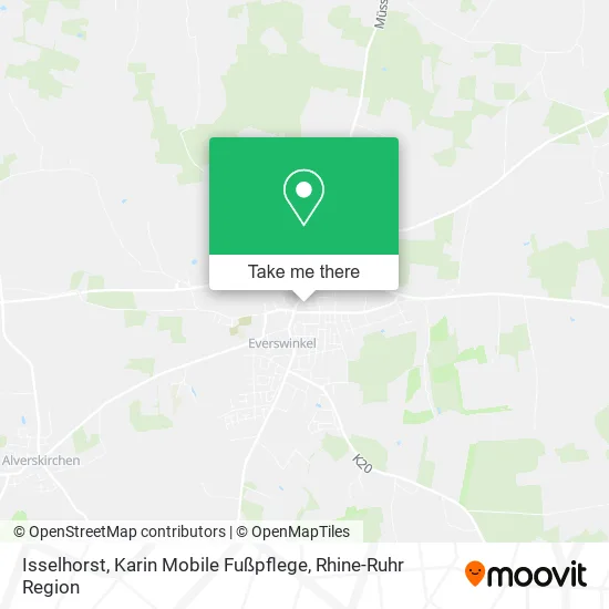 Карта Isselhorst, Karin Mobile Fußpflege