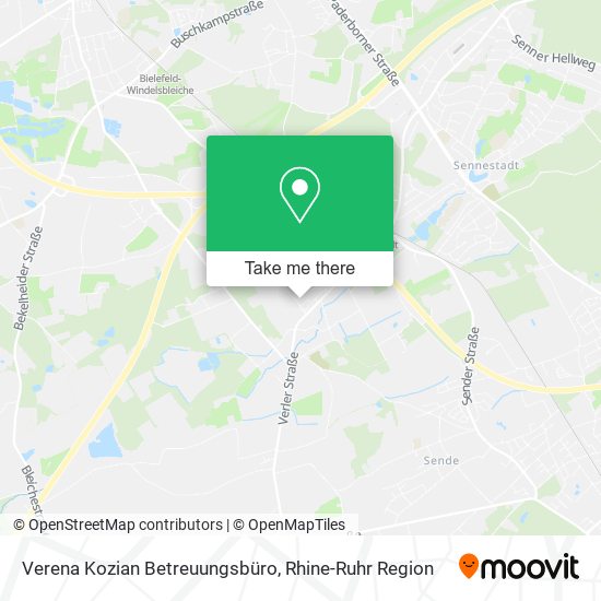 Verena Kozian Betreuungsbüro map